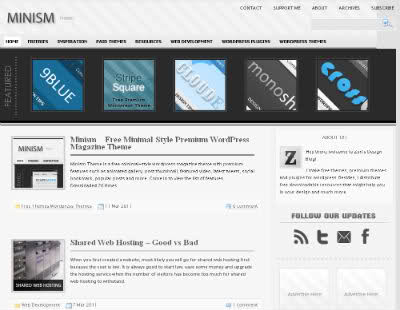 free wordpress theme Minism