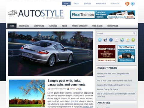 AutoStyle – Free Premium WordPress Theme