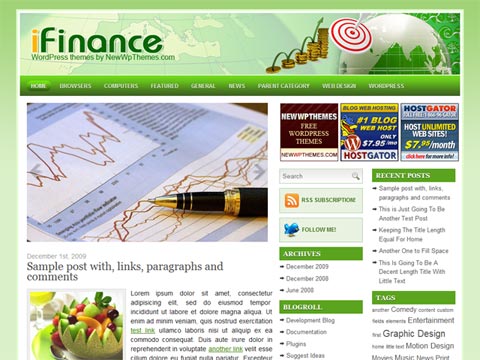 free wordpress theme Free WordPress Theme – iFinance. Free Download