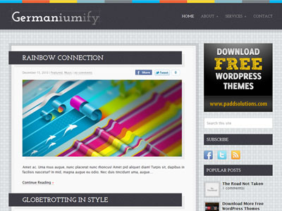 free wordpress theme Germaniumify