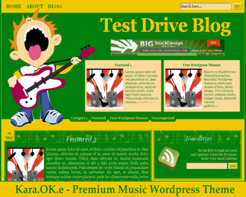 free wordpress theme Karaoke – Music Mag