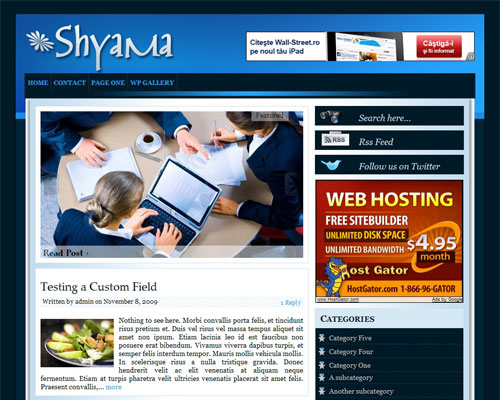 free wordpress theme Shyama Magazine