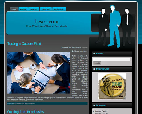 free wordpress theme Business Opportunities WP 8
