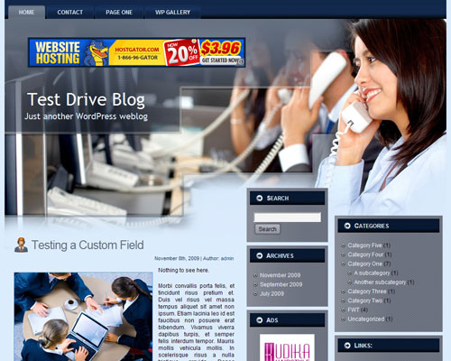 free wordpress theme Business Support