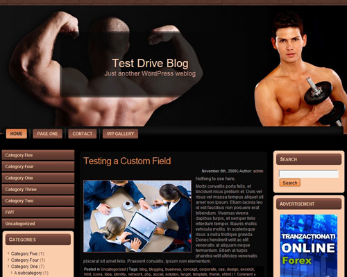 Bodybuilding WordPress Theme