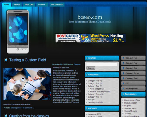 free wordpress theme Cellular Theme WordPress 10