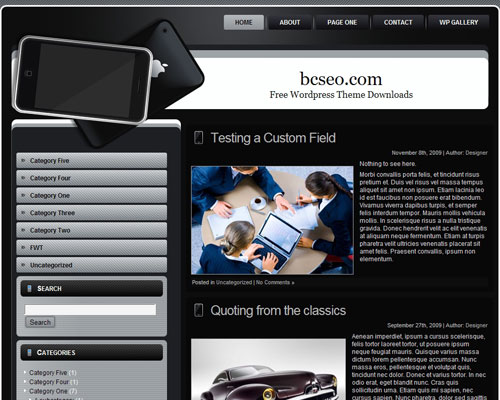 Mobile Phone WordPress 5
