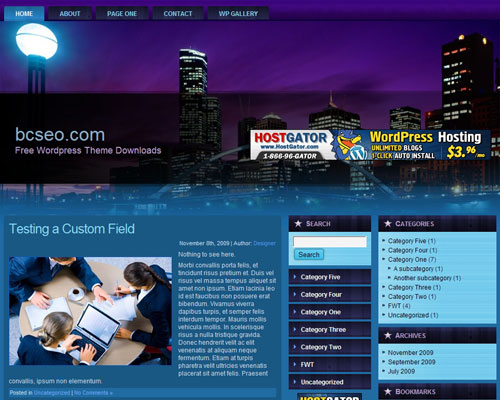 free wordpress theme Travel WP Theme 1