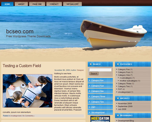 free wordpress theme Travel WP Theme 2