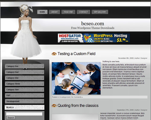 free wordpress theme Wedding WordPress Theme 3