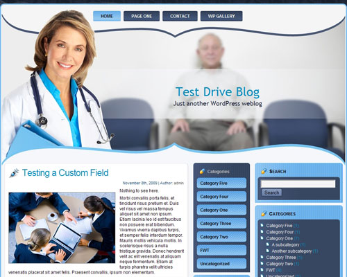 free wordpress theme Mature Health WP