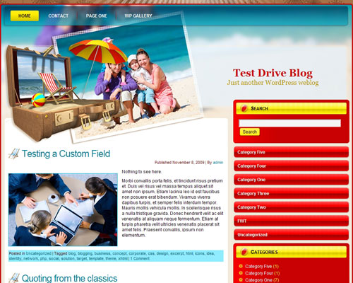free wordpress theme Family Summer Holiday