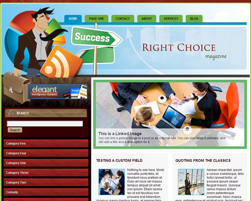 free wordpress theme Right Choice