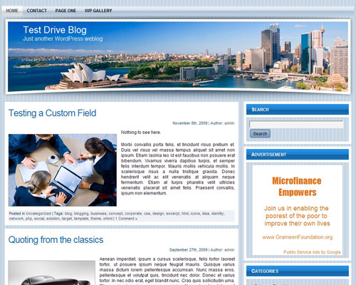 free wordpress theme WP Travel Theme 2