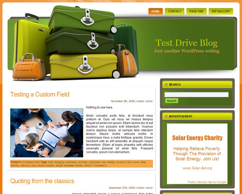 free wordpress theme WP Travel Theme 3