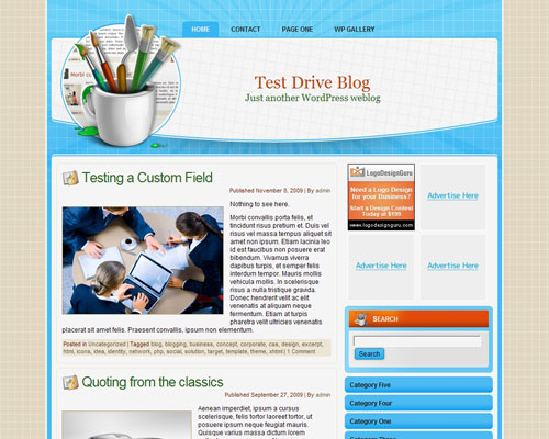 free wordpress theme Graphic Design WP