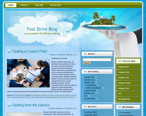free wordpress theme iTravel