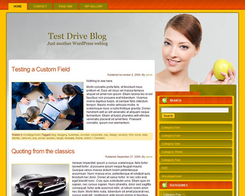 free wordpress theme Apple Diet