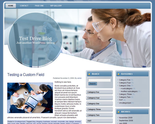 free wordpress theme Pharmacy WP Theme