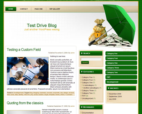 free wordpress theme Secure Finance WP Theme