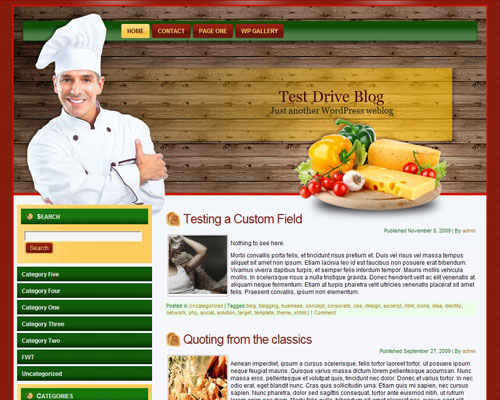 free wordpress theme Let’s Cook