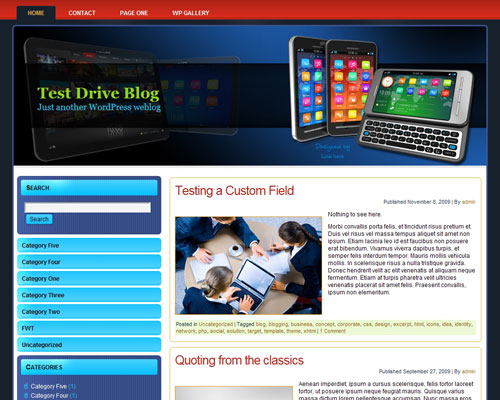 free wordpress theme Gadgets WP Theme