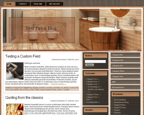 Brown Bathroom