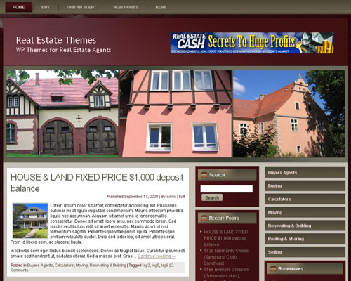 free wordpress theme Real Estate Agent 13