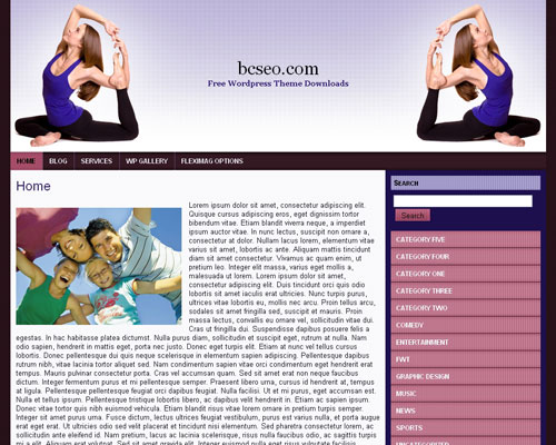 free wordpress theme Yoga WP 2
