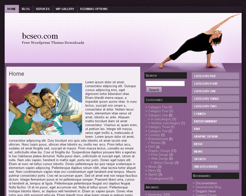 free wordpress theme Yoga WP 3