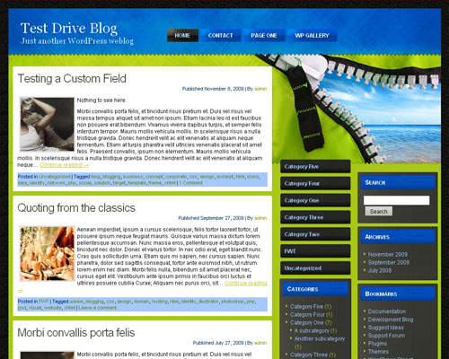 free wordpress theme Camping Theme